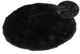 dywan-pluszowy-miekki-puszysty-czarny-kolo-softi-plusz-160cm