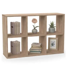 regal-na-ksiazki-biurowy-stojacy-otwarty-kalax-6-polek-2x3-100cm-dab-sonoma