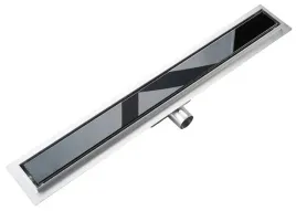odplyw-liniowy-prysznicowy-sleek-1000-czarne-szklo-odwodnienie-lazienkowe