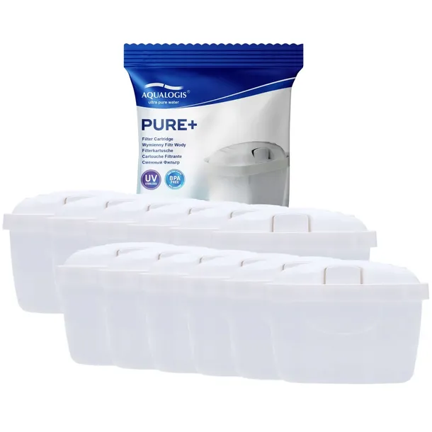 Aqualogis Pure+ filtr do wody do dzbanka szklanego Brita Dafi zamiennik 12x