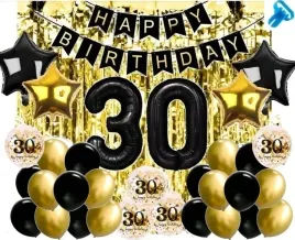 balony-girlanda-czarno-zlota-zestaw-na-30-urodziny-kurtyna-trzydziestka