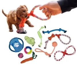 gryzak-bawelniany-duzy-zestaw-dla-psa-szczeniaka-pilka-zabawka-szarpak