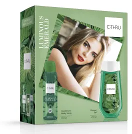 c-thru-zestaw-prezentowy-luminous-emerald-deo-150-ml-zel-250-ml