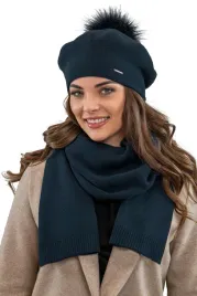 beret-z-pomponem-i-szalik-cieply-komplet-granatowy-vivisence-7035kmpl