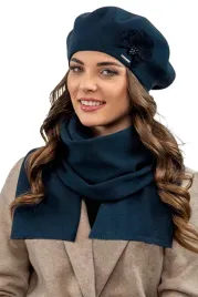 beret-z-pomponem-i-szalik-cieply-komplet-granatowy-vivisence-7036kmpl