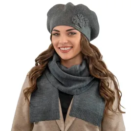 komplet-na-zime-cieply-beret-i-szalik-ciemnoszary-vivisence-7006kmpl