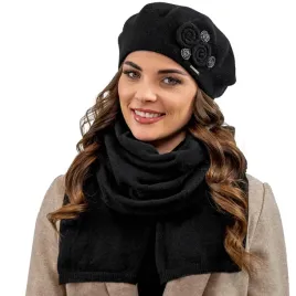 beret-z-pomponem-i-szalik-cieply-komplet-czarny-vivisence-7037kmpl