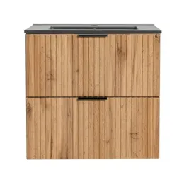 dab-wotan-szafka-z-umywalka-60-cm-wiszaca-ryflowane-fronty-2-szuflady