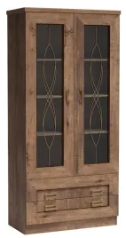 dab-lefkas-witryna-wysoka-pojemna-styl-klasyczny-zdobione-szklo-w-drzwiach