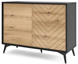 komoda-104-czarna-dab-metalowe-nozki-loft-drzwi