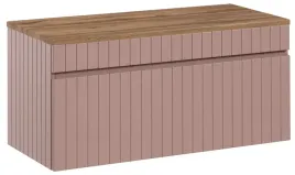 frezowana-szafka-pod-umywalke-pudrowy-roz-wiszaca-100-cm-z-blatem-dab