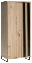 dab-szafa-dwudrzwiowa-2d-lamele-metalowe-nozki
