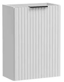 biala-szafka-pod-umywalke-40-cm-ryflowana-drzwi-mdf-wiszaca-mala-lazienka