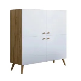 dab-craft-zloty-komoda-wysoka-biala-drzwi-drewno