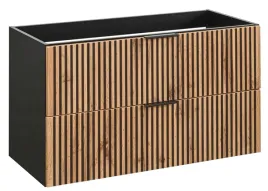 wiszaca-szafka-do-lazienki-czarna-100-cm-ryflowana