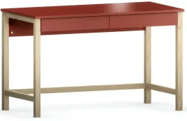 czerwone-biurko-z-szufladami-120-drewniany-stelaz