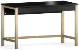 czarne-biurko-z-szufladami-100-cm-drewniany-stelaz