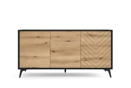 komoda-154-czarna-dab-metal-nozki-loft-drzwi