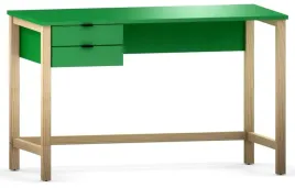 zielone-biurko-z-szufladami-stelaz-drewno-100-cm