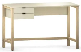 bezowe-biurko-z-szufladami-stelaz-drewno-100-cm