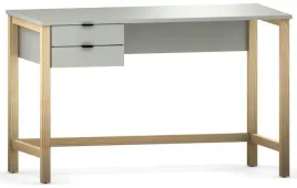 szare-biurko-z-szufladami-stelaz-drewno-100-cm