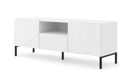 szafka-rtv-surf-150-cm-2d1s-bialy-mat-nozki-czarne