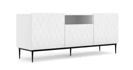 szafka-rtv-diuna-145-cm-2d1k-bialy-mat-rama-czarna