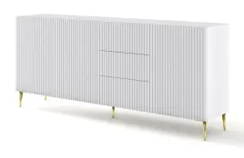 komoda-ravenna-b-200-cm-3d3s-bialy-mat-nozki-zlote