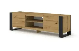 szafka-stolik-rtv-mondi-188-cm-dab-artisan-czarna-salon-loftowa