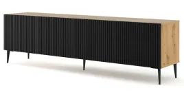 szafka-rtv-ravenna-b-200-4d-artisan-czarny-szpilki