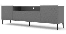 szafka-rtv-diuna-2d1k-193-cm-grafit-mat-frez-metalowe-nozki-szpilki-czarne