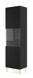 witryna-ravenna-b-1d-60-cm-frez-czarny-mat-rama