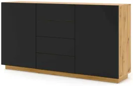 komoda-aura-2d4s-164-cm-dab-artisan-czarny-mat