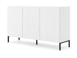 komoda-surf-150-cm-3d-frez-bialy-mat-nozki-czarne