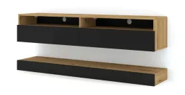 szafka-rtv-duo-160-cm-wiszaca-czarny-dab-artisan