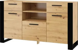 nowoczesna-pojemna-z-szufladami-komoda-nuka-c-155cm-dab-artisan-czarna-loft