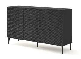 komoda-ravenna-c-150-cm-2d3s-czarny-polysk-szpilki