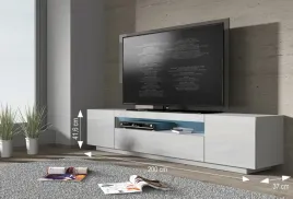 szafka-aura-rtv-200-cm-biala-wysoki-polysk-stojaca