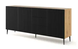komoda-ravenna-b-200-cm-3d3s-artisan-czarny-czarne-szpilki