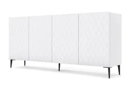 komoda-diuna-193-cm-4d-bialy-mat-nozki-czarne