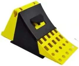 klin-blokada-pod-kolo-plastikowy-zolty-z-uchwytem