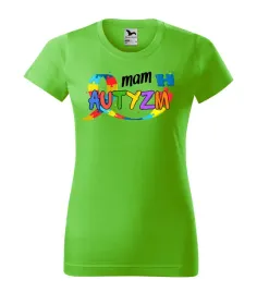 koszulka-damska-zielona-t-shirt-mam-autyzm-l