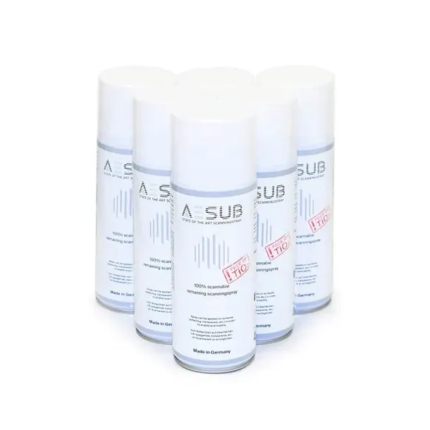 Spray AESUB White 400ml 3 szt do skanowania 3D TRWAŁY MATUJĄCY