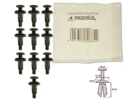 honda-prelude-91-96-klips-spinka-kolek-10szt-romix