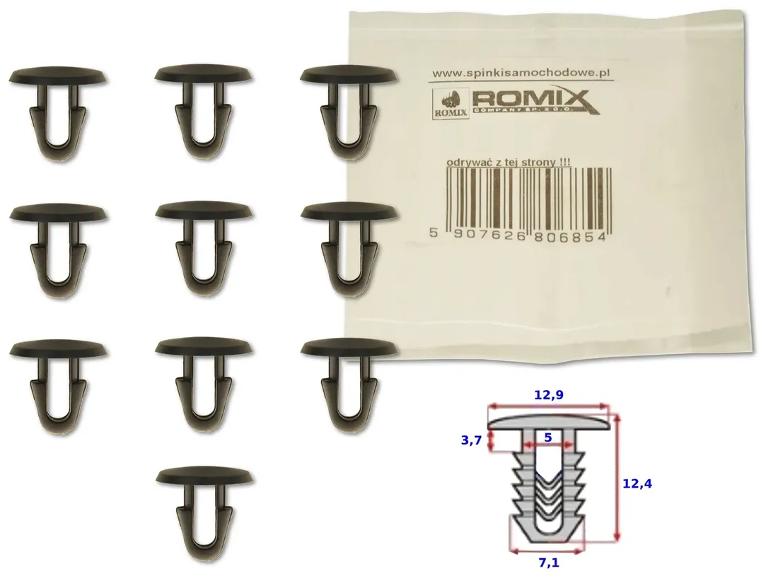 corolla-e12-01-06-klips-spinka-kolek-uszczelki-stan-nowy