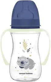 canpol-butelka-antykolkowa-szeroka-swiecace-uchwyty-240ml-sleepy-koala-blue