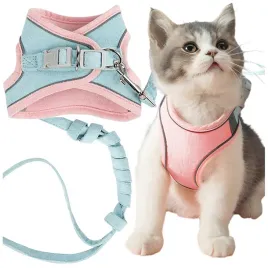 szelki-dla-kota-bezuciskowe-odblaskowe-smycz-l