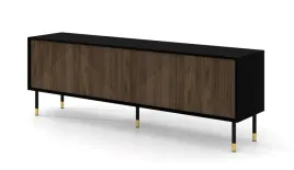 szafka-rtv-woody-iv-180-cm-4d-frezowana-czarny-mat-dab-catania