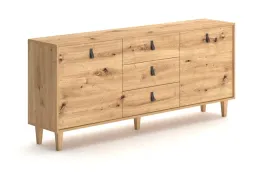 szeroka-komoda-do-sypialni-180-cm-dab-artisan-3-szuflady-nozki-drewniane