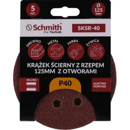 papier-scierny-krazki-na-rzep-z-otworwami-125mm-p40-zestaw-5szt-schmith